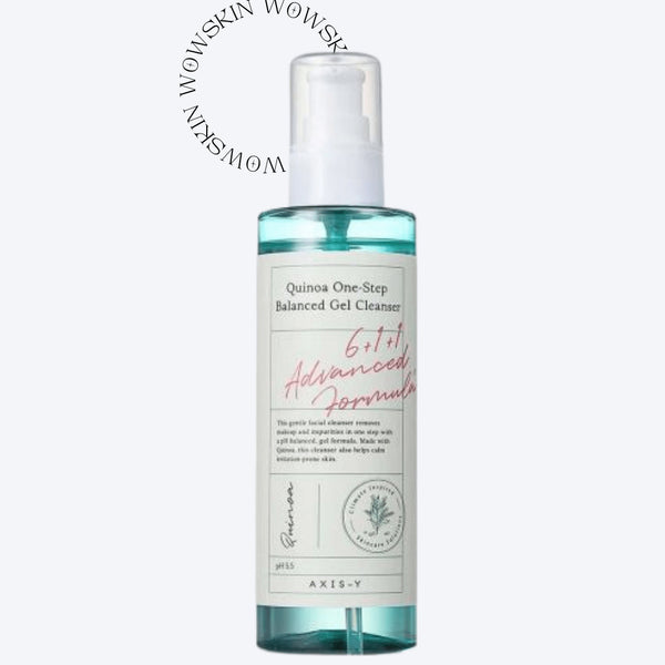 AXIS-Y Quinoa Gel Cleanser curăță eficient impuritățile fără a usca tenul. Formulă echilibrantă cu quinoa pentru piele proaspătă și hidratată.